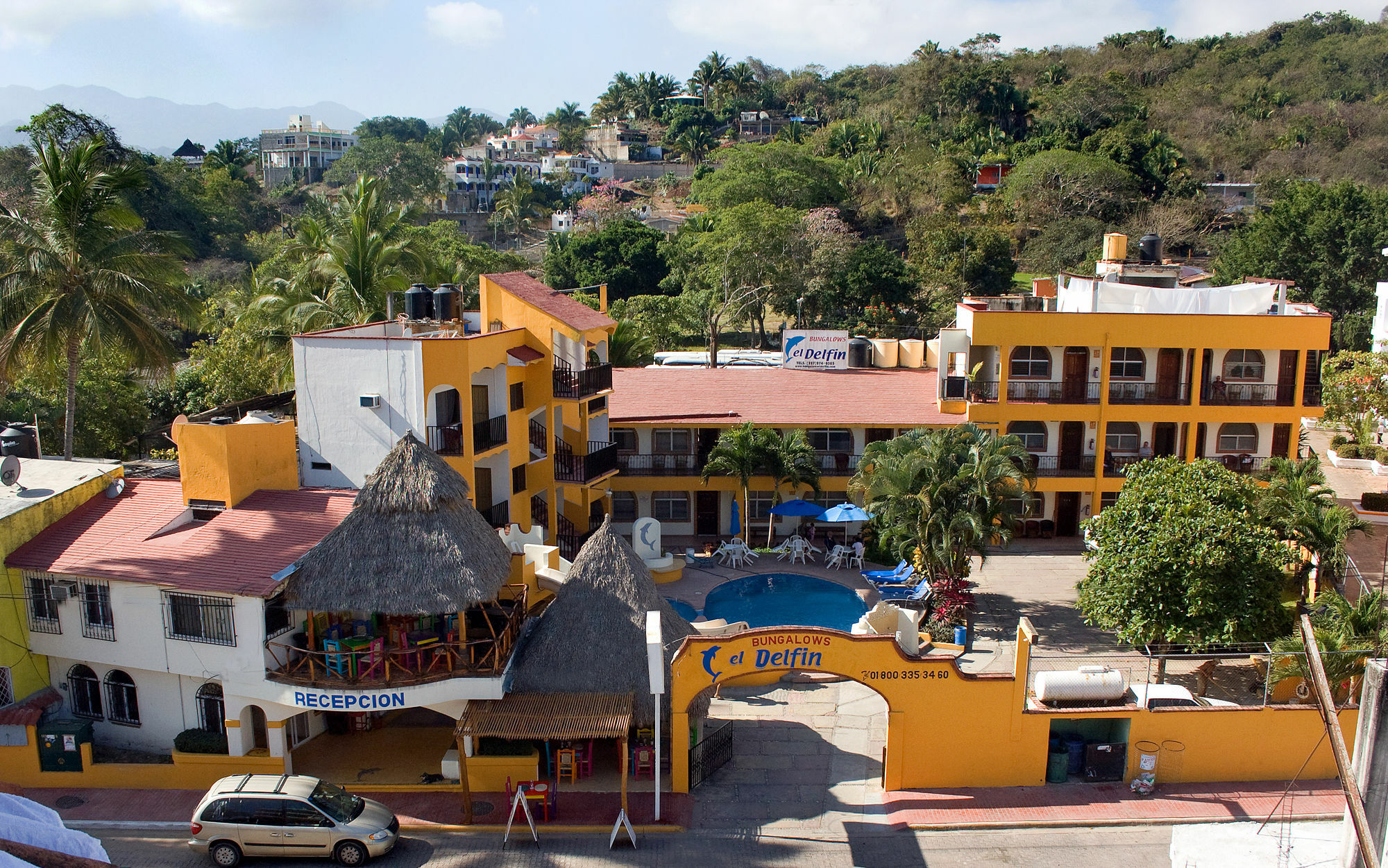 Bungalows El Delfin Rincon de Guayabitos Bagian luar foto